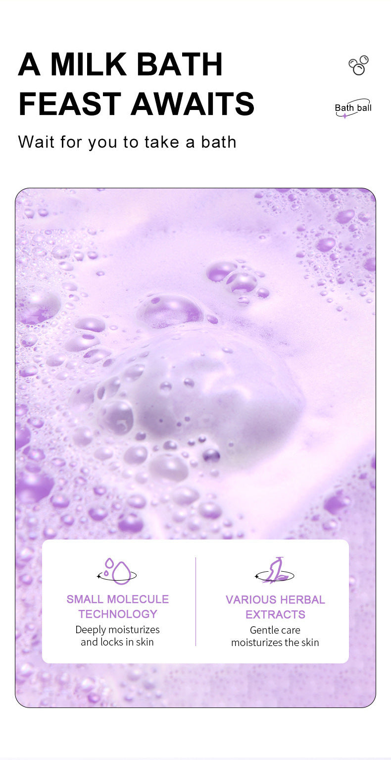 ZHENXIU Dried Flower Explosive Bath Salt Ball Gentle Moisturizing Exfoliating Long-lasting Fragrance Bath Ball Cross-border Trade