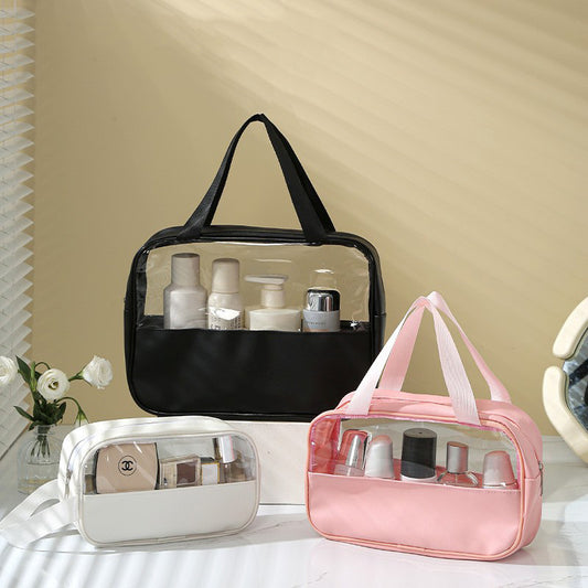 Transparent Cosmetic Bag New Large Capacity Waterproof Visual Portable Women's Travel Toiletry Bag Cosmetic Storage Bag