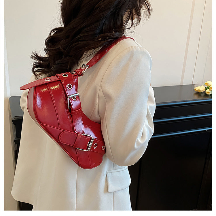 Women's Bag2025New Bag Niche Texture Baguette Bag Retro Underarm Bag Versatile ins Trendy Single Shoulder Crossbody Bag
