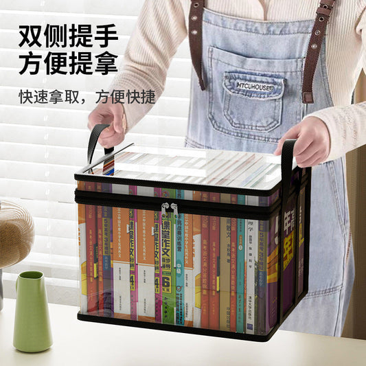 Manufacturer Direct Transparent Dustproof Book Bag Home Large Capacity Textbook Storage Bag Back-to-School Season Book Bag Transparent Dustproof http://detail.1688.com/offer/962604490167.html