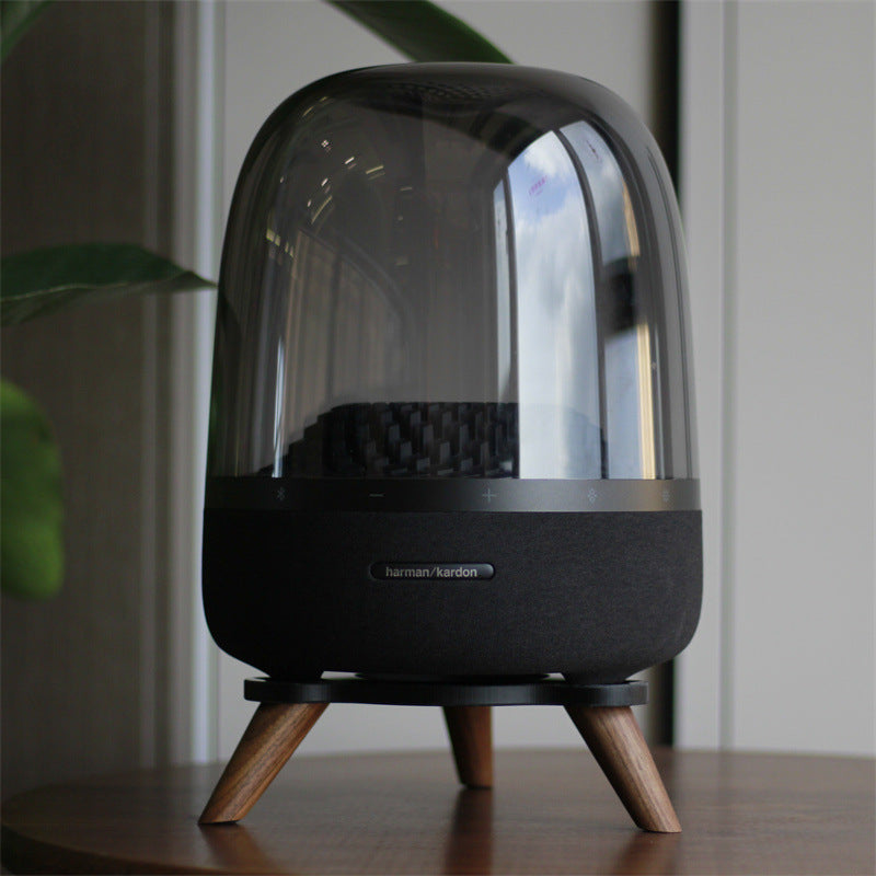 Harman Kardon Crystal Glass3Generation4Speaker Base Desktop Stand Solid Wood Anti-Vibration Non-Slip Rack