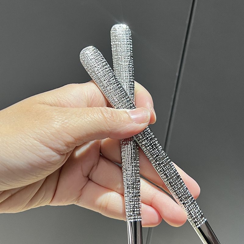 Korean Style Ice Pattern Spoon Soup Spoon Stainless Steel Hammered Long Handle Spoon Dining Western Soup Spoon Student Spoon Adult Rice Spoon