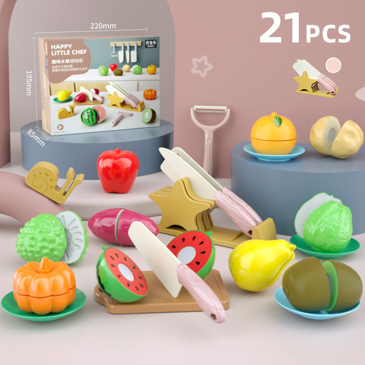 Free shipping children's pretend play kitchen toys Girl Cooking Induction Cooker Stir-fry Vegetable Fruit Cutting Fun Knife Holder Kitchenware