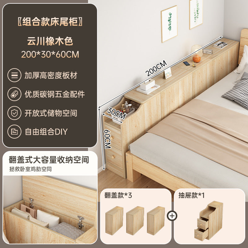 Narrow Bedside Cabinet Bed End Cabinet Wall-Mounted Long Storage Cabinet Shelf Simple Bedroom Gap Bedside Storage Narrow Cabinet