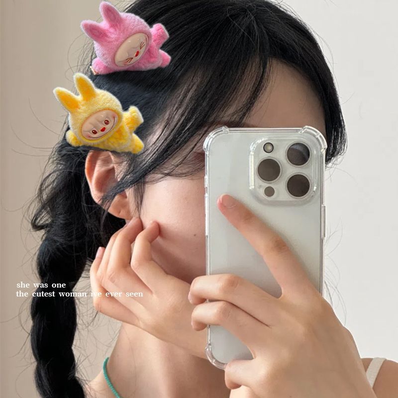 Cute Labubu Doll Hair Clip – Adorable Cartoon Accessory for Girls