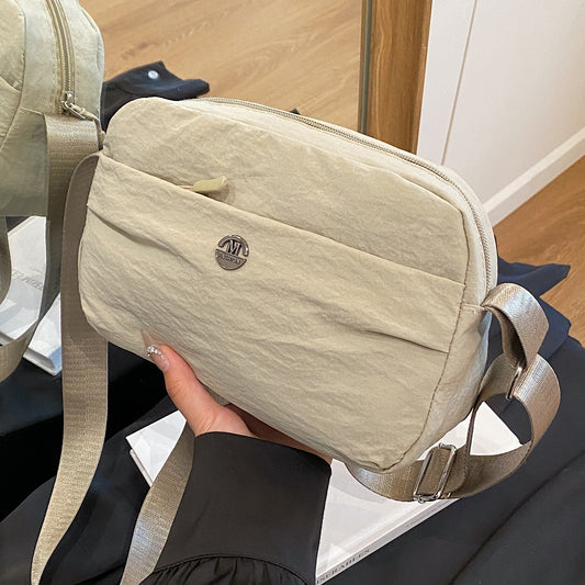 Casual texture niche design small square bag2025Spring New Fashionable Trendy Women's Single Shoulder Crossbody Bag