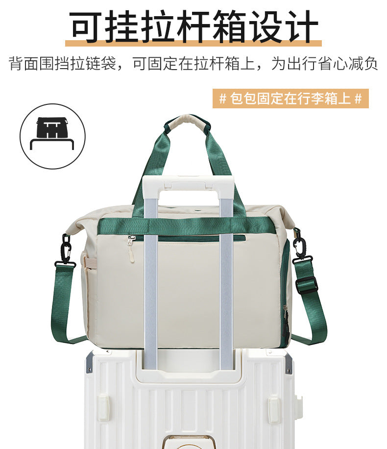 Cross-border New Trendy Sports Gym Bag Large Capacity Casual Fashion Travel Bag Water-resistant Commuter Crossbody Bag for Women