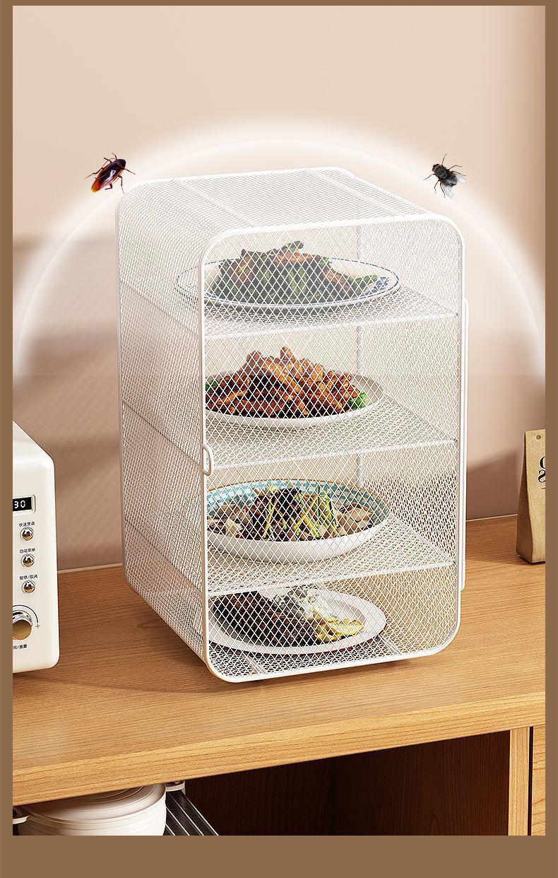 Table Cover for Dishes, New Household Dining Table Leftover Storage Cabinet, Food Cover to Prevent Flies and Mosquitoes, Food Storage Rack