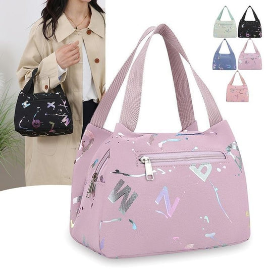 Cloth Bag Women Canvas Handheld Small Bag Oxford Cloth Waterproof Lunch Bag Phone Bag Women Bag New Style Mom Shopping Bag