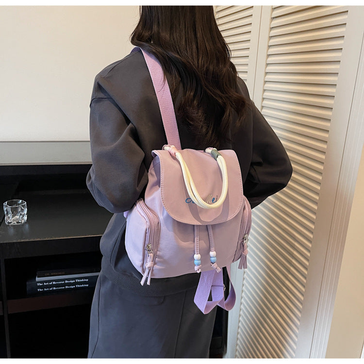 Foreign Order Fashion Super Popular Fresh Style Women's Backpack2025New Trendy and Stylish Handbag Commuting Small Backpack for Women