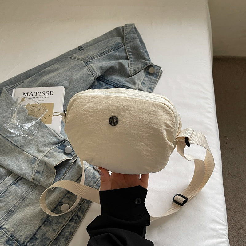 Casual Crossbody Bag Fashion Nylon Style Bag for Cycling ins New Small Bag Lightweight Single Shoulder Nylon Hip-Hop