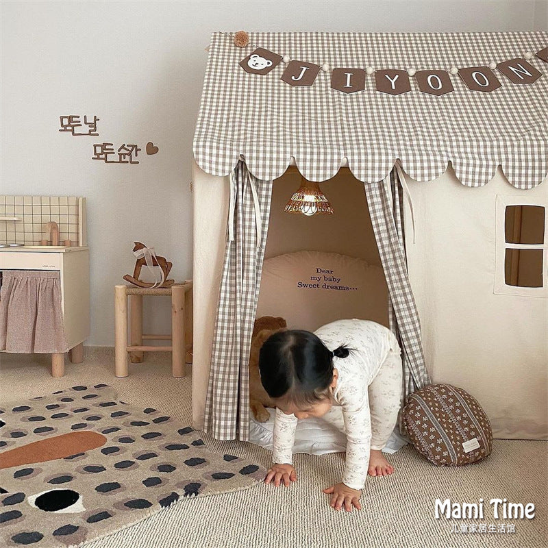 South Korea INS Children's Tent Indoor Playhouse Boys and Girls Home Toy House Small House Castle Bed Separation Artifact