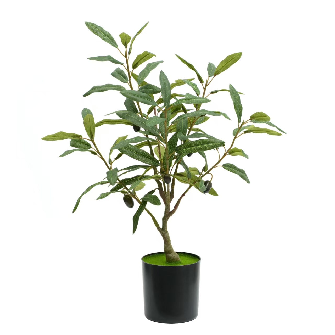 Artificial Plants Amazon Foreign Trade Wholesale Fake Tree Potted Artificial Olive Tree Indoor Large Green Plant Floor Ornament