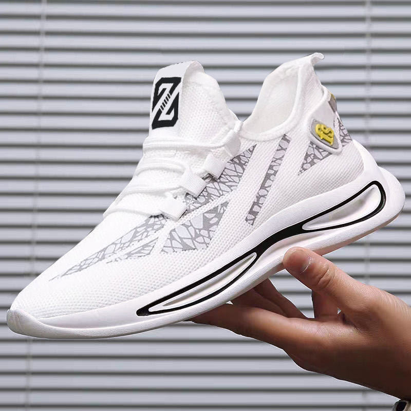 Men's Sneakers2024Spring New Trendy Casual Shoes Running Shoes Couple Shoes Mesh Flyknit Shoes Export