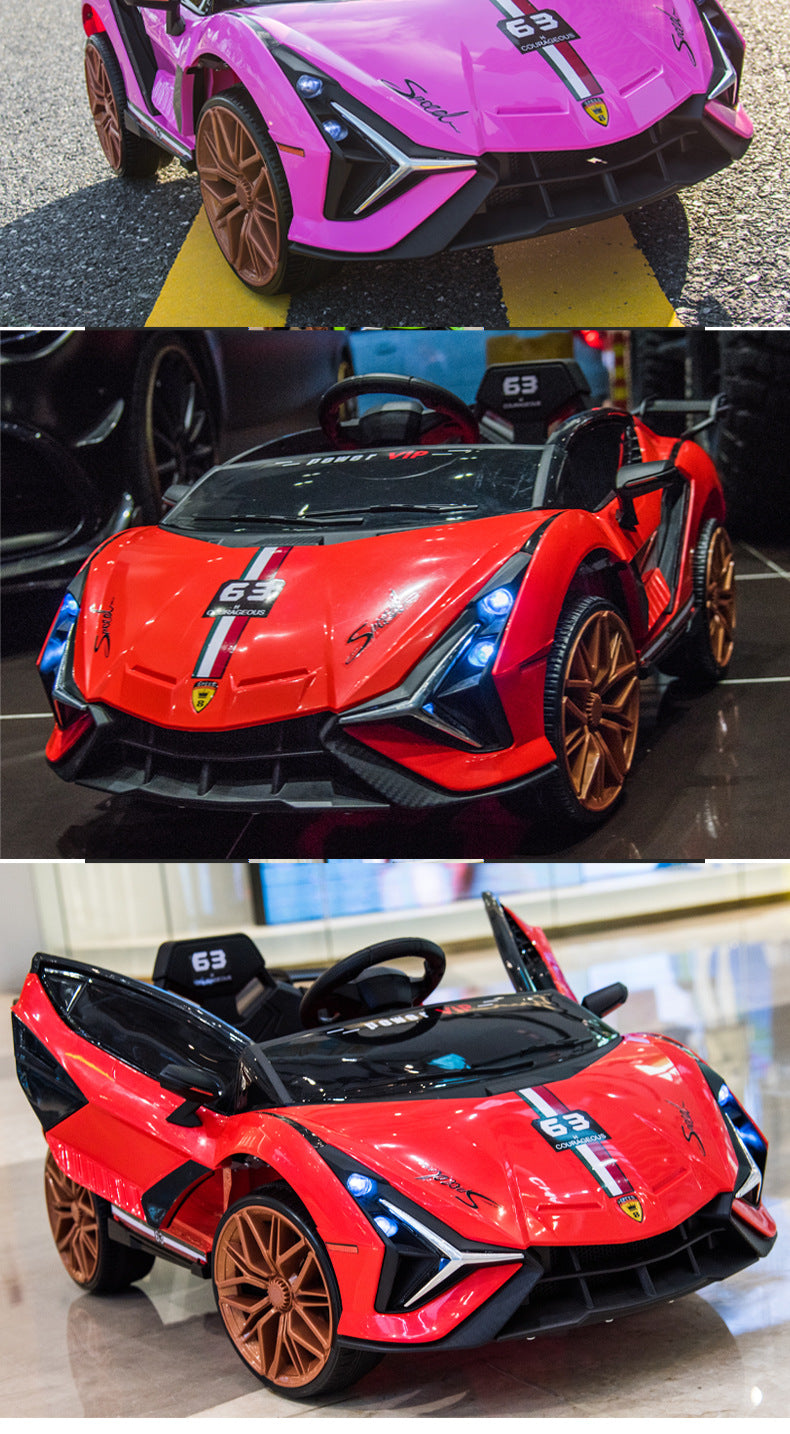 Suitable for Lamborghini Electric Car Toy Car, Ride-On Car for Kids, Universal Swing Remote Control Car for Children