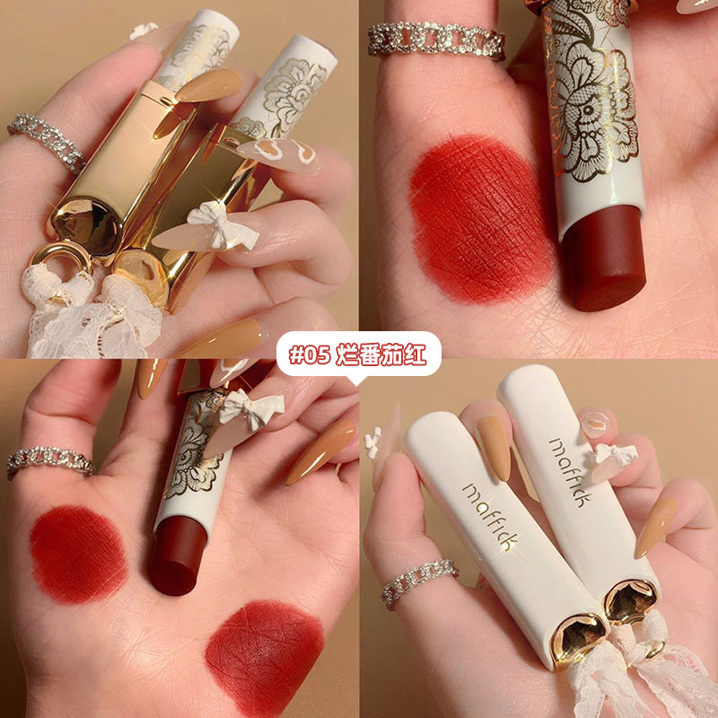 Factory direct sales MAFFICK Lace Whisper Light Mist Matte Lipstick Matte Long-lasting Non-stick Cup Lipstick