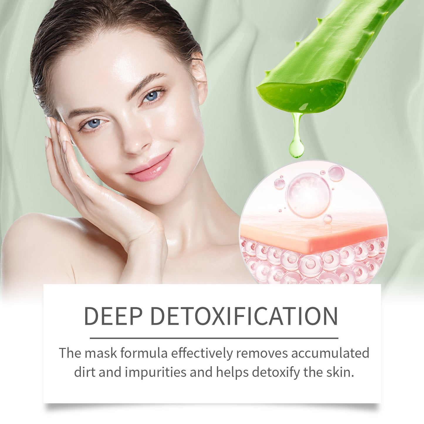 OEM Green Tea Cleansing Set Customized cleansing skin oil balance moisturizing soft refreshing oil control set