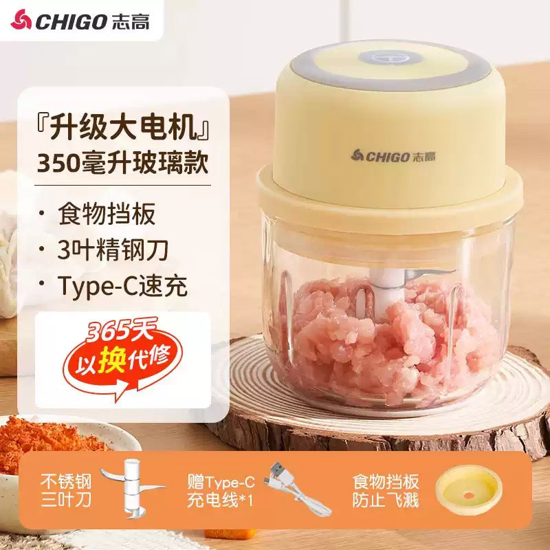 Wireless Charging Garlic Mincer Mini Electric Meat Grinder Kitchen Food Processor Garlic Crusher Garlic Paste Baby Food Maker