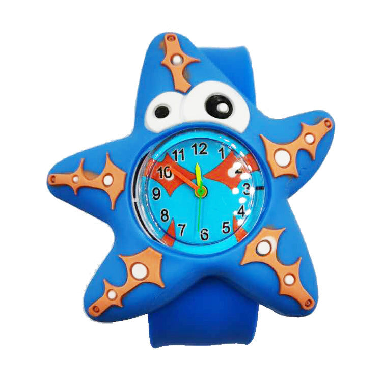 Children's Watch Cartoon Pat Watch Kindergarten Elementary School Silicone Toy Pat Circle Anime Peppa Pig Electronic Watch