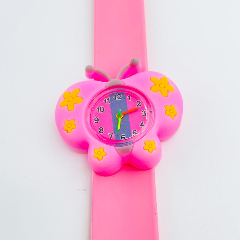Children's Watch Cartoon Pat Watch Kindergarten Elementary School Silicone Toy Pat Circle Anime Peppa Pig Electronic Watch