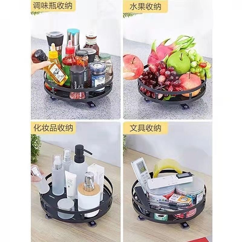Kitchen Rotating Spice Rack Kitchen Countertop Supplies Seasoning Storage Rack360Rotating Kitchen Storage Rack Organizer