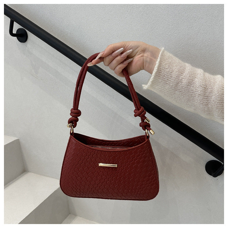 New Commuting Solid Color Underarm Bag Crossbody Bag Simple Fashion Single Shoulder Bag2025Spring Elegant Women's Handbag