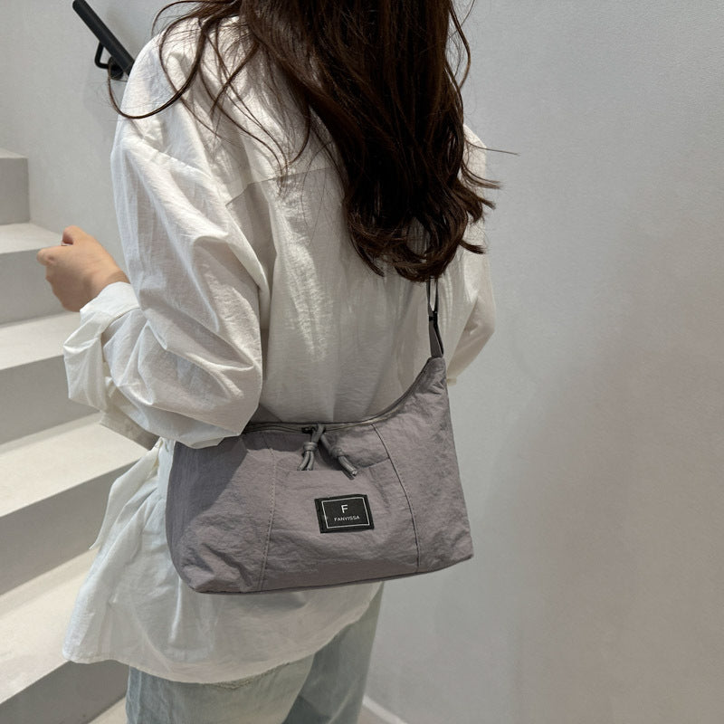 2025New Spring Large Capacity Single Shoulder Crossbody Retro Simple Ruiying Commuter Women's Bag Fashion Casual Tote Bag