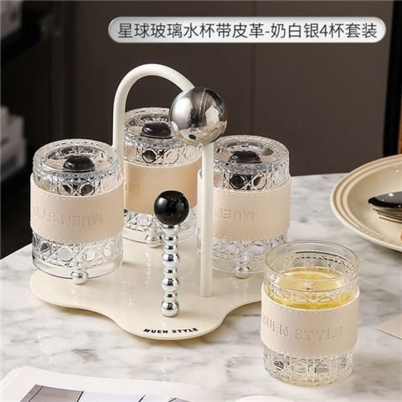 New Cup Set for Home Living Room Tea Cups Cream Style Housewarming Cups High-End Feel