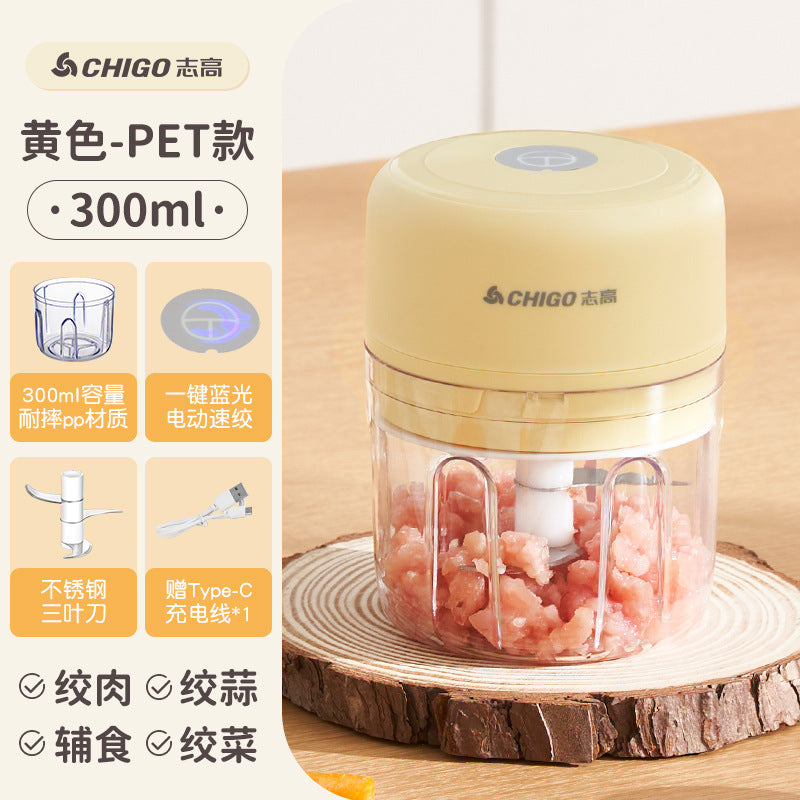 Wireless Charging Garlic Mincer Mini Electric Meat Grinder Kitchen Food Processor Garlic Crusher Garlic Paste Baby Food Maker