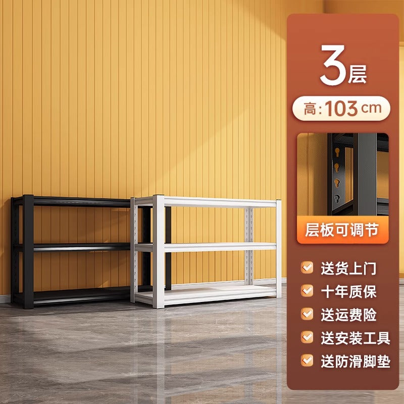 Home Storage Rack Multi-layer Organizer Floor-standing Living Room Balcony Kitchen Storage Rack Miscellaneous Organizer Iron Shelf