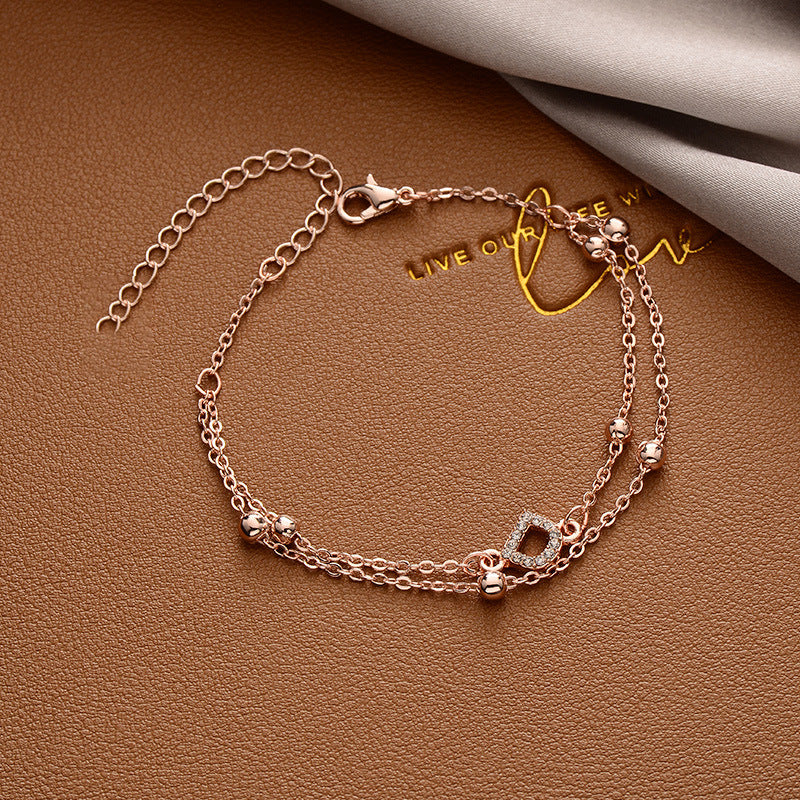 Korean Versatile Pearl Bracelet for Women ins Niche Style High-End Titanium Steel Bracelet Couple Bracelets Wholesale
