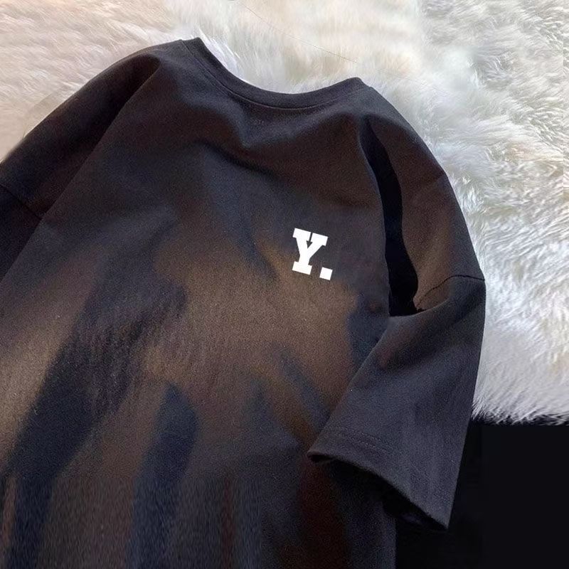 Men's Short Sleeve t T-shirt Ice Silk Short Sleeve Men T T Shirt Summer round Neck Bottoming Shirt Casual All-Matching and Handsome Short t Men's T-shirt
