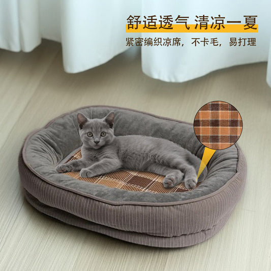 Manufacturer Wholesale Spring Summer Cooling Mat Summer Dog Bed Pet Nest All-Season Dog House Cat House Pet Supplies