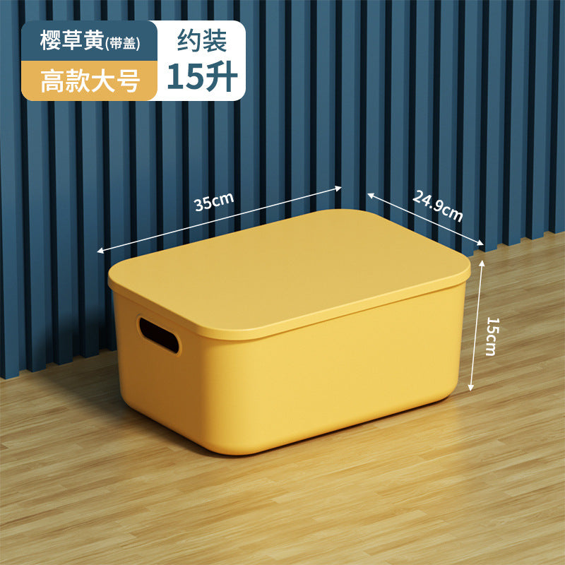 Storage Box Desktop with Lid Plastic Miscellaneous Snacks Cosmetics Box Rectangular Storage Basket Storage Box Organizing Box