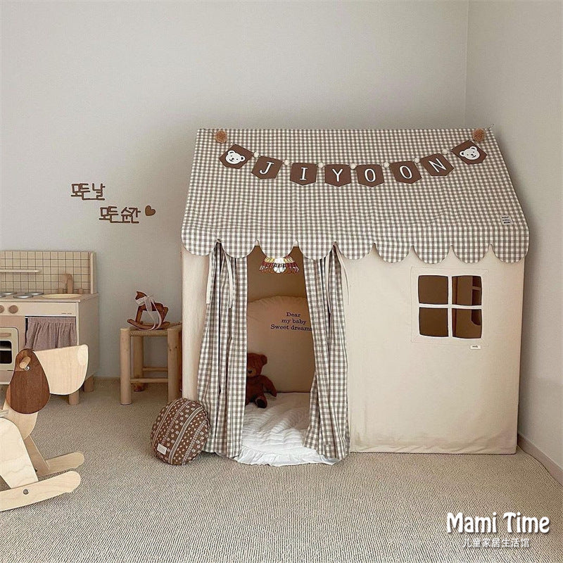 South Korea INS Children's Tent Indoor Playhouse Boys and Girls Home Toy House Small House Castle Bed Separation Artifact