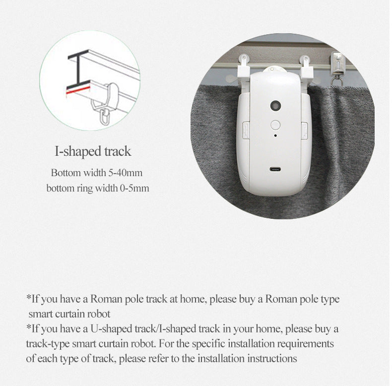 Electric Curtain Motor Smart Home Curtain Assistant Tuya Mobile Remote Control Automatic Smart Curtain Companion