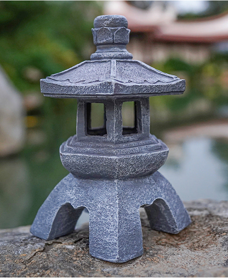 Chinese Antique Style Palace Lantern Solar Outdoor Courtyard Decoration Ornament Garden Villa Balcony Floor Landscape Lamp