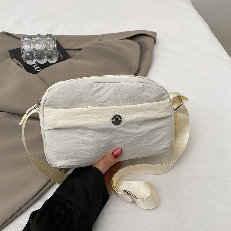 Casual texture niche design small square bag2025Spring New Fashionable Trendy Women's Single Shoulder Crossbody Bag