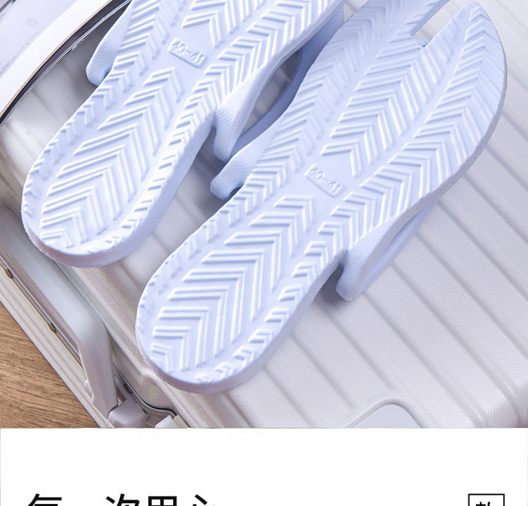 Foldable Slippers Summer Travel Portable Outdoor Swimming Beach Disposable Flip-Flops Hotel Travel Slippers