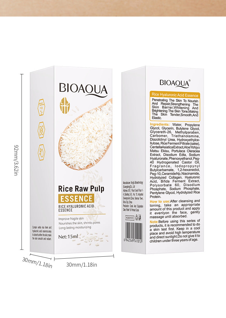 Full English Rice Skincare Set BIOAOUA Rice Puree Series Six-Piece Set Box Cross-Border Wholesale