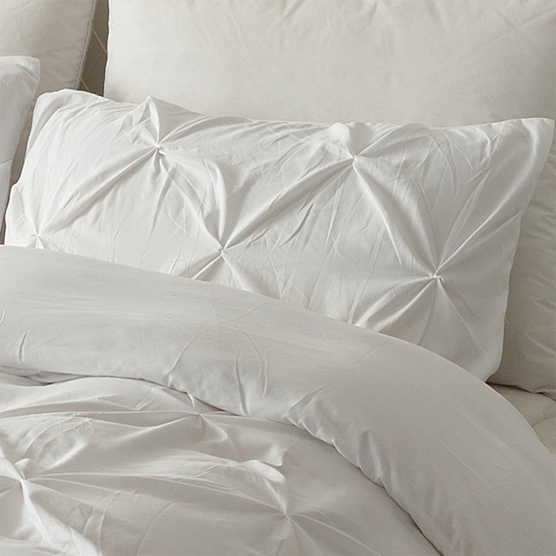 3pcs/set 7In-stock colors AliExpress Amazon ebay Handcrafted Solid Color Duvet Cover Three-Piece Set USA