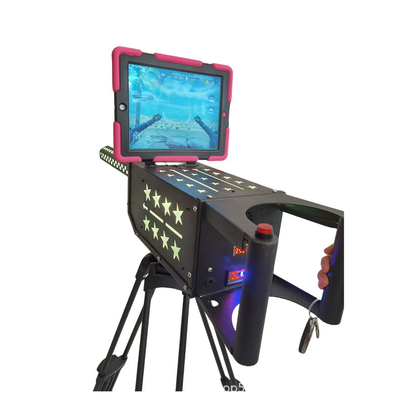 AR Gatling Internet Celebrity Game Gun Real Shooting Toy Gun Square Night Market Stall Metal gaming device