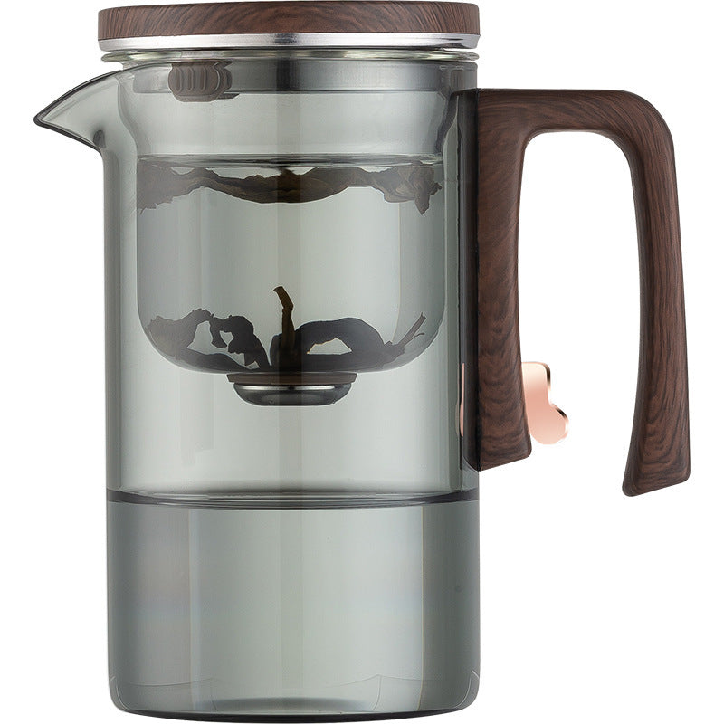 New Style Slim Waist Rodless Elegant Cup One-Click Magnetic Filter Glass Teapot Automatic Tea-Water Separation Tea Cup