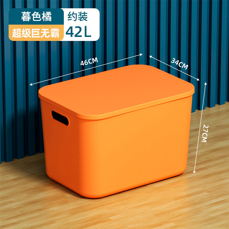 Storage Box Desktop with Lid Plastic Miscellaneous Snacks Cosmetics Box Rectangular Storage Basket Storage Box Organizing Box