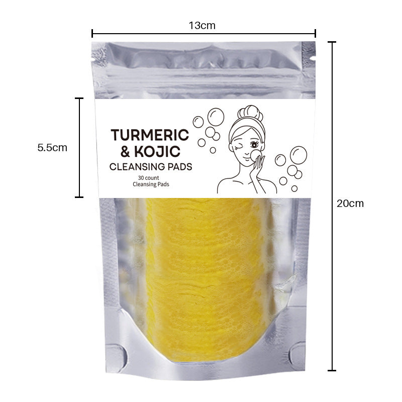 Cross-border foreign trade turmeric cleansing pads Turmeric Cleansing Pad Exfoliating Cleansing Facial Care