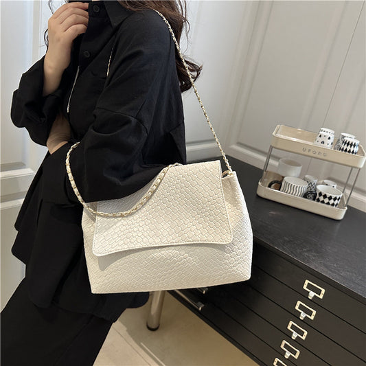 Korean Style ins Chain Bag Versatile Simple Large Capacity Shoulder Bag New Large Underarm Bag Commuter Bag
