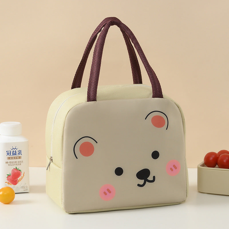 Lunch Box Handbag Bento Bag Insulated Bag Office Worker Lunch Bag Primary School Clothes Lunch Bag Pinny Rice Bag