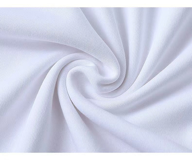 Ice Silk Cool Short Sleeve Men's Loose Student Black and White Half Sleeve T-Shirt Summer Trendy Round Neck T Shirt All-Match Bottoming Shirt