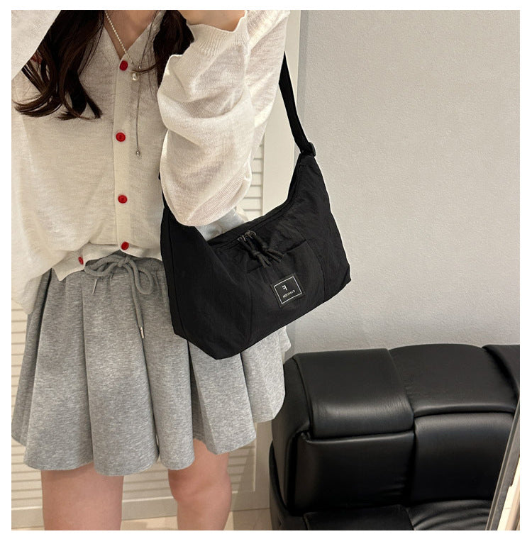 2025New Spring Large Capacity Single Shoulder Crossbody Retro Simple Ruiying Commuter Women's Bag Fashion Casual Tote Bag