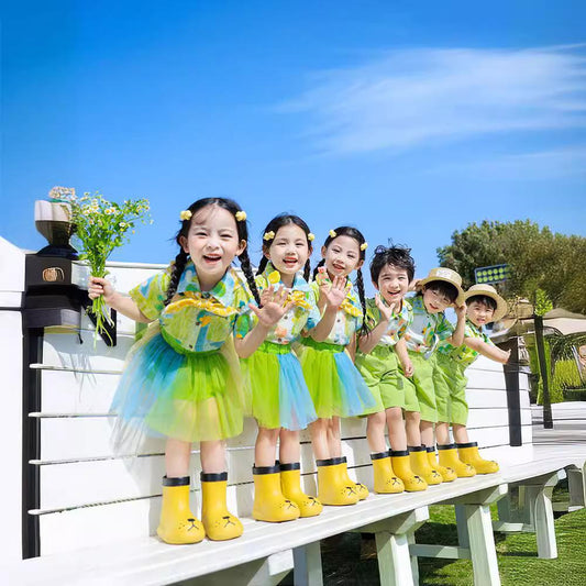 Children's Day Performance Costumes Kindergarten Uniforms Elementary School Choir Costumes Sports Meet Class Uniforms Short Skirt Sets Catwalk